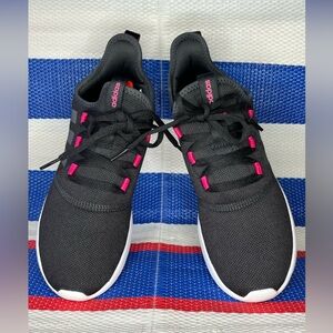 🎉✨ adidas CloudFoam Pure 2.0 Women's Running Shoes - Size 9.5 - Black and White